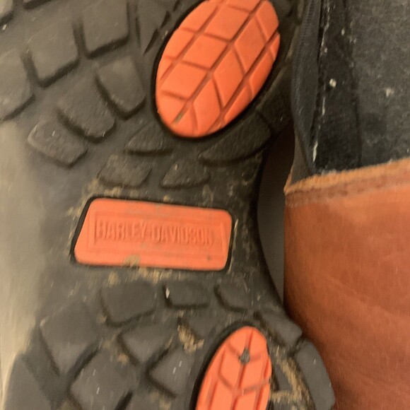 HARLEY DAVIDSON MEN'S SIZE 8 LEATHER LOAFERS SLIP ON SHOES - Picture 4 of 8